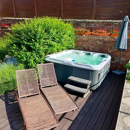 Terrace Premium Belvaros Jacuzzival Daire Veszprém